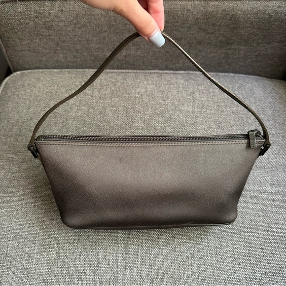 Gucci taupe satin boat pochette bag - Picture 4 of 12